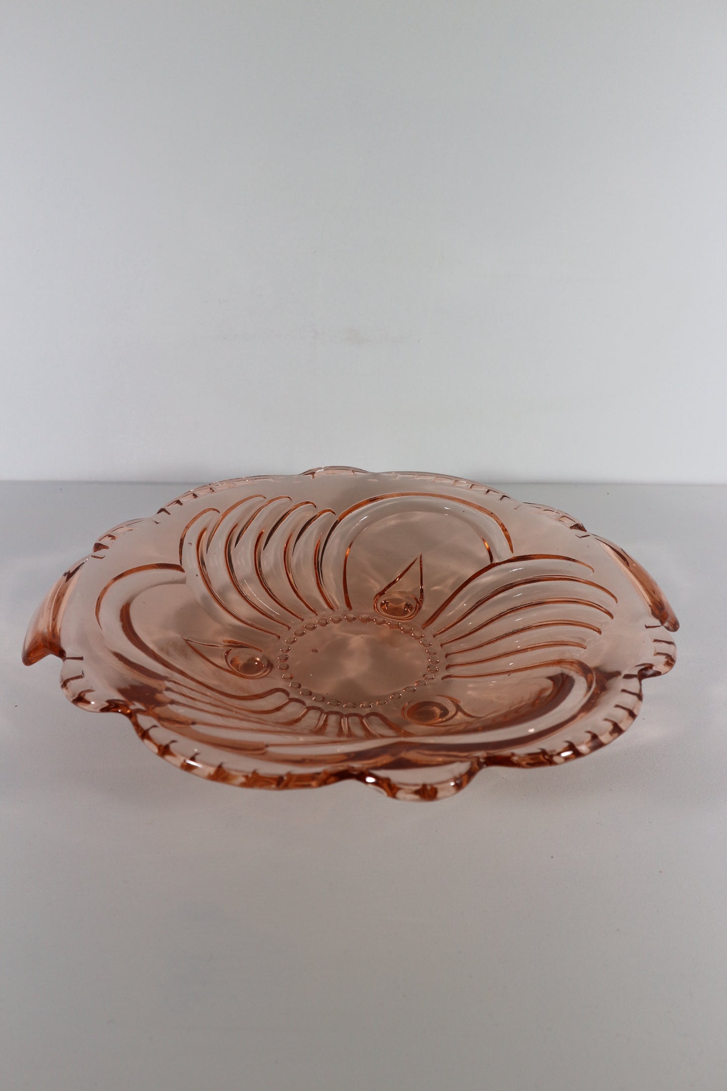 Schaal roze persglas