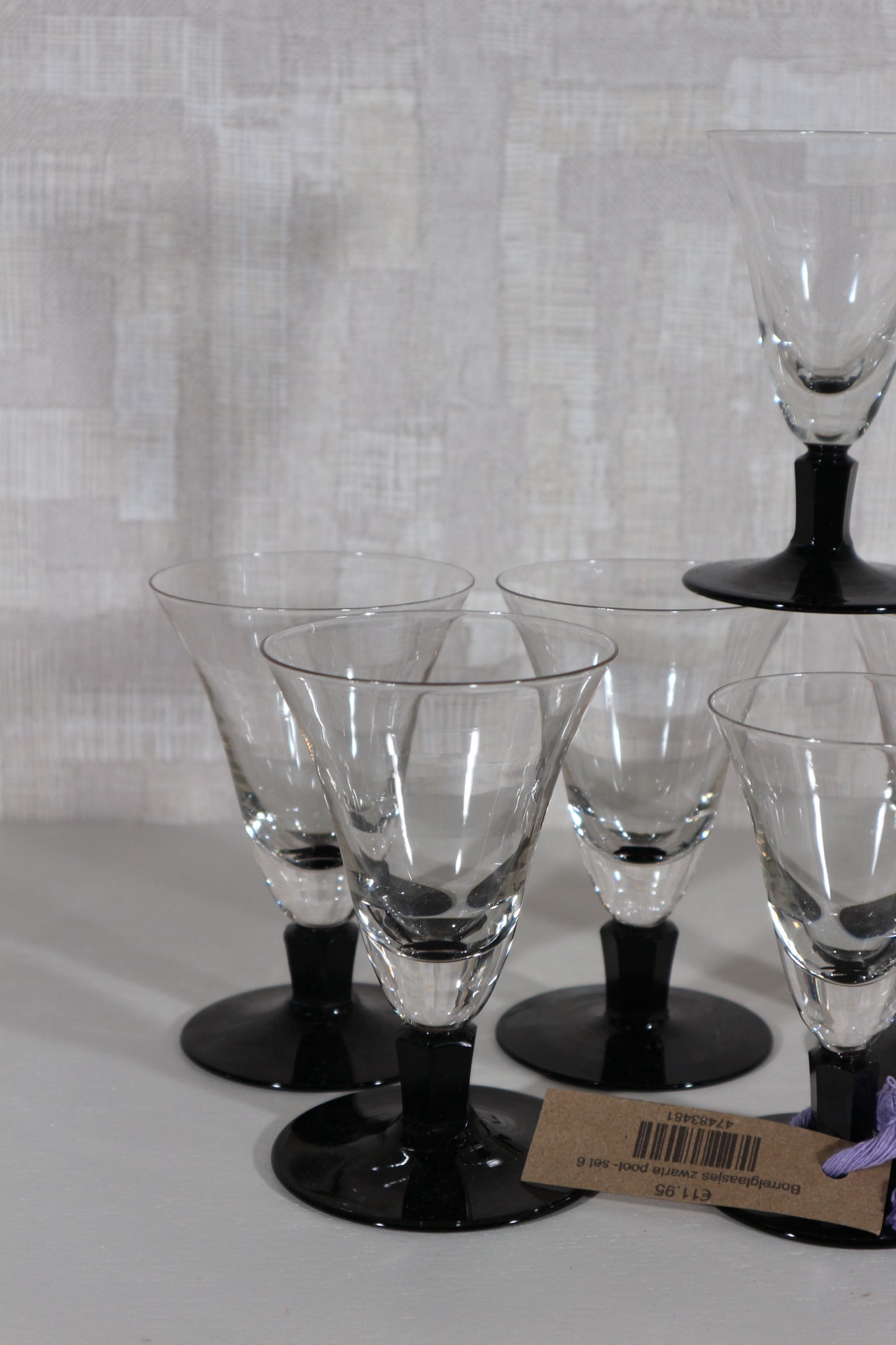 Borrel glaasjes zwart