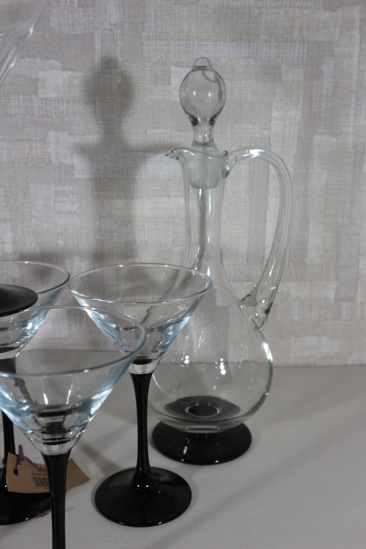 Cocktail glazen zwarte voet