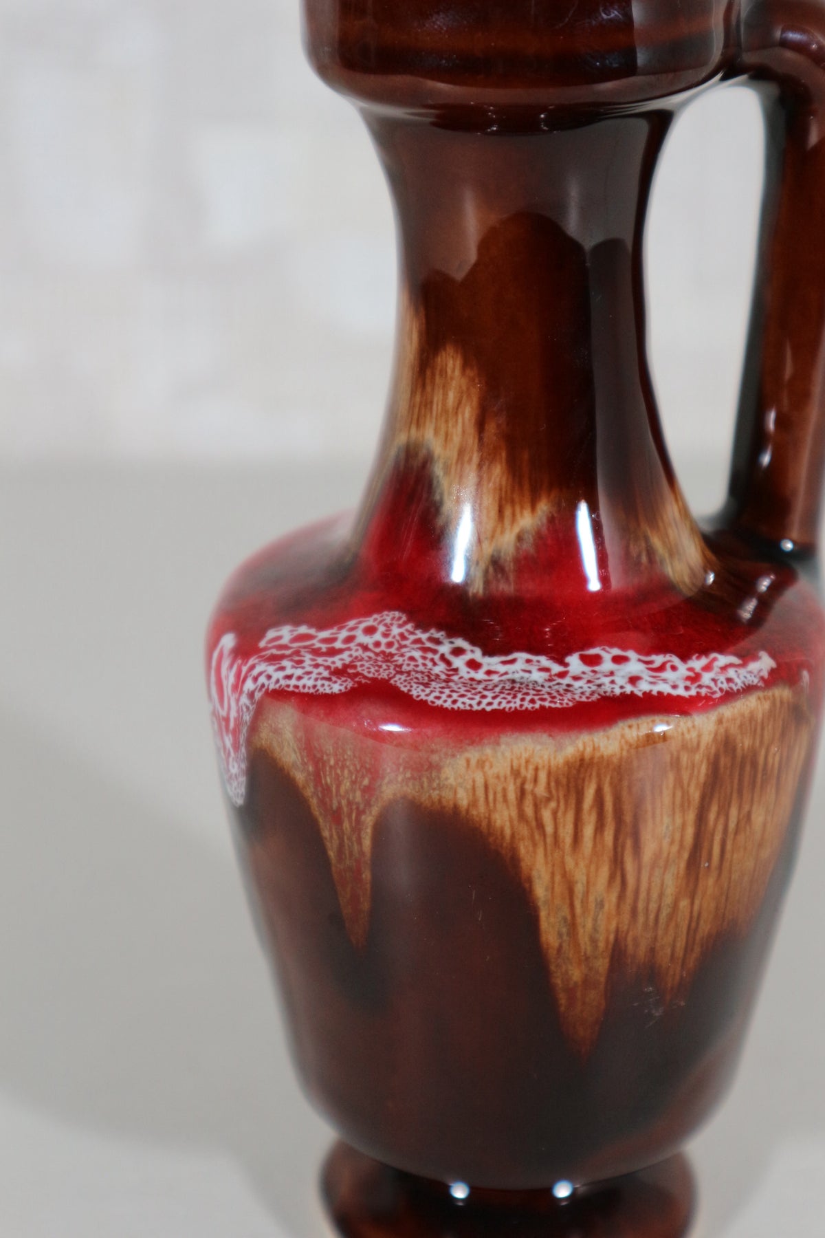 Vaasje bruin/rood