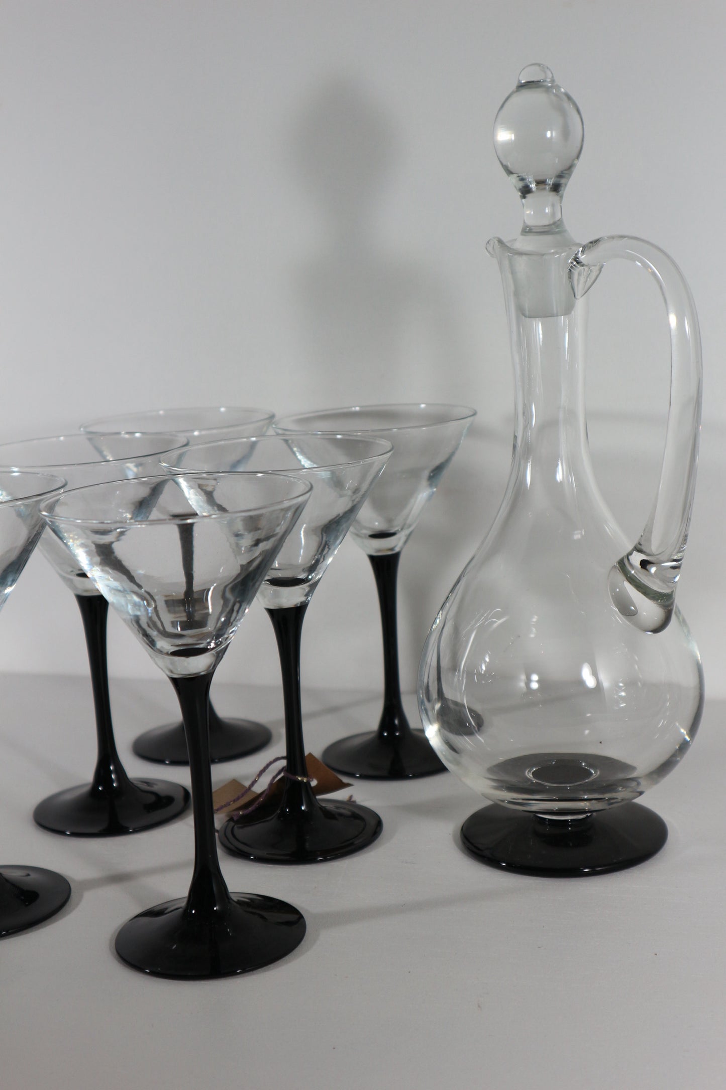 Cocktail glazen zwarte voet