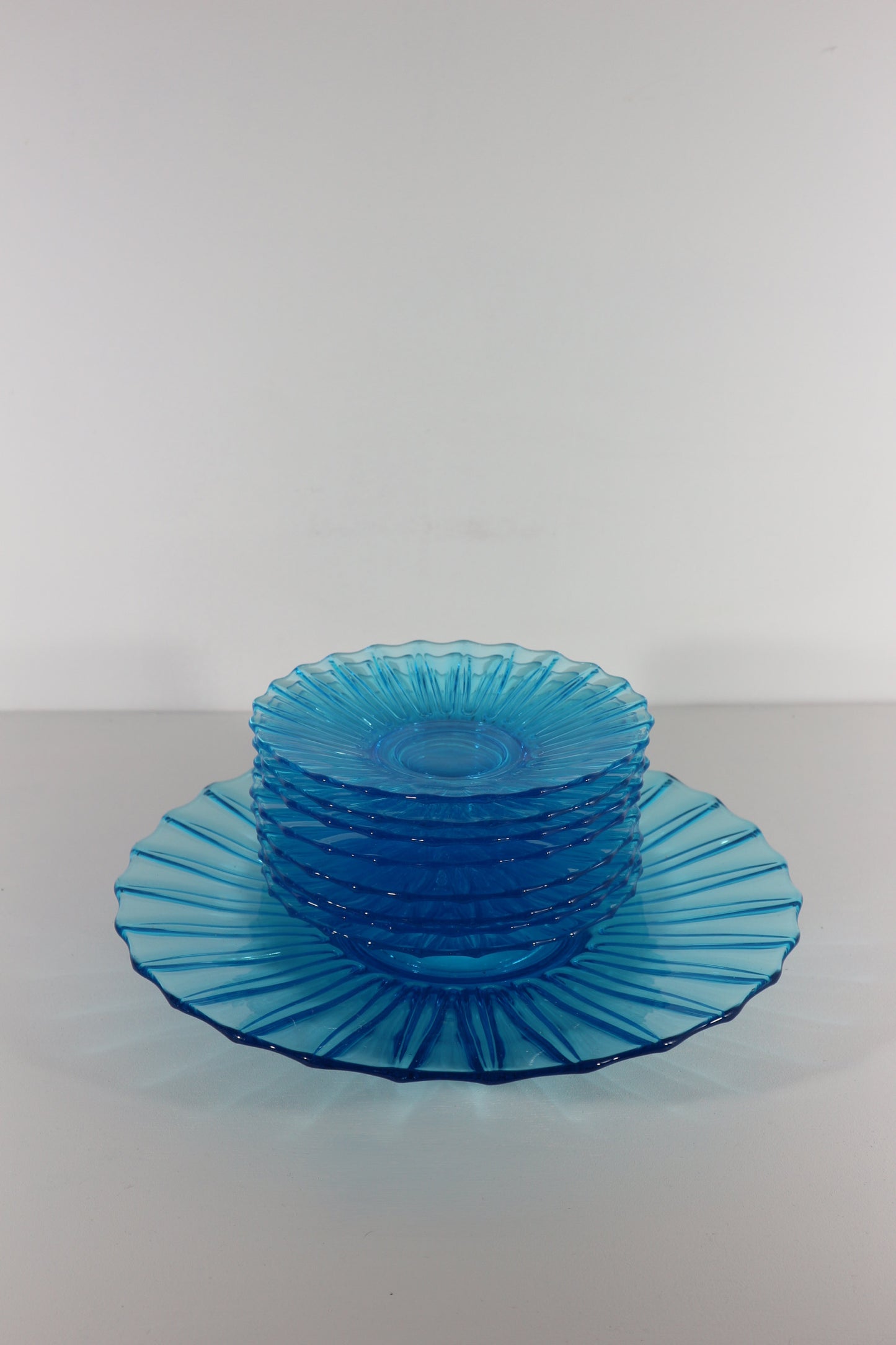 Gebakschotel set blauw