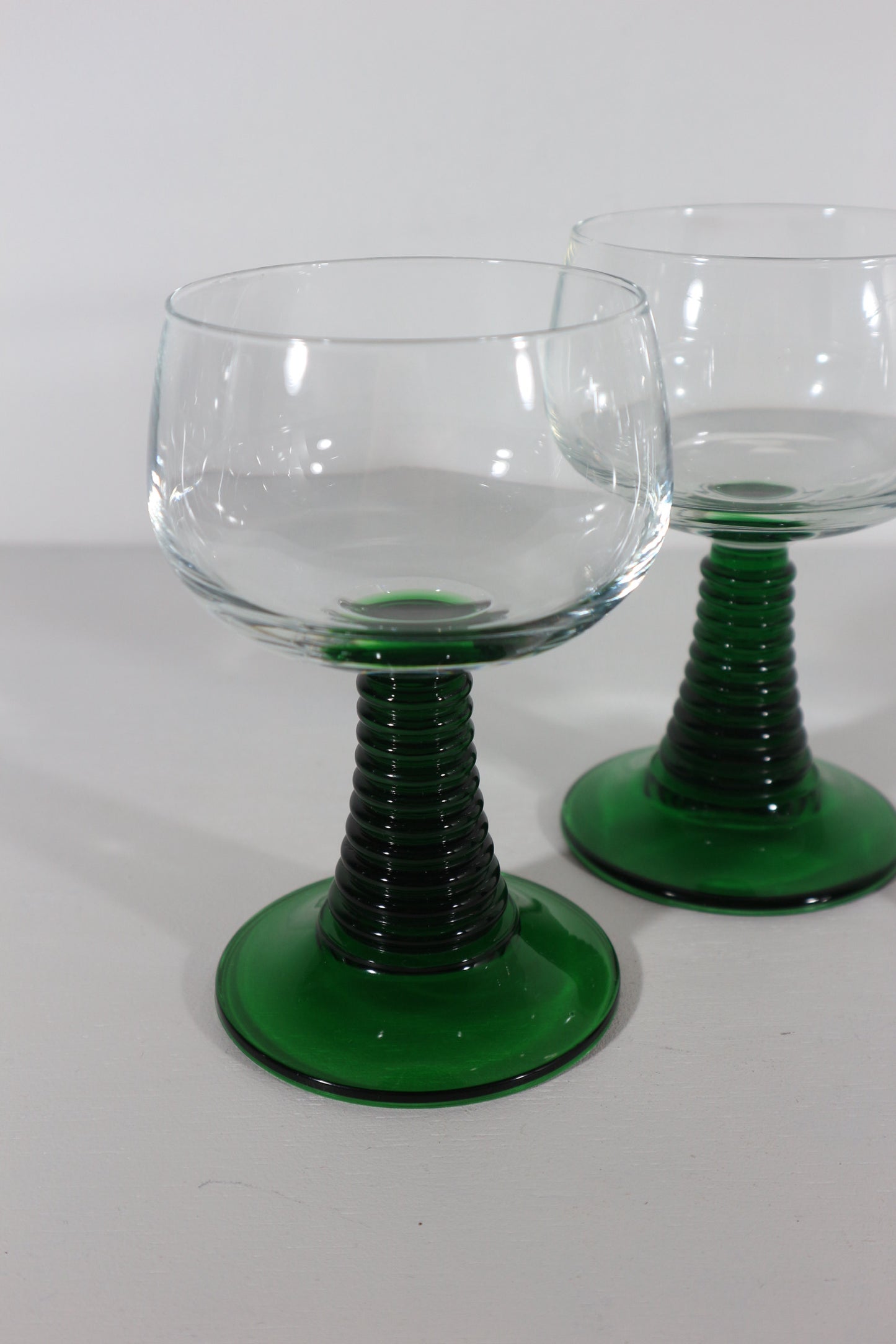 Wijnglazen roemer groen