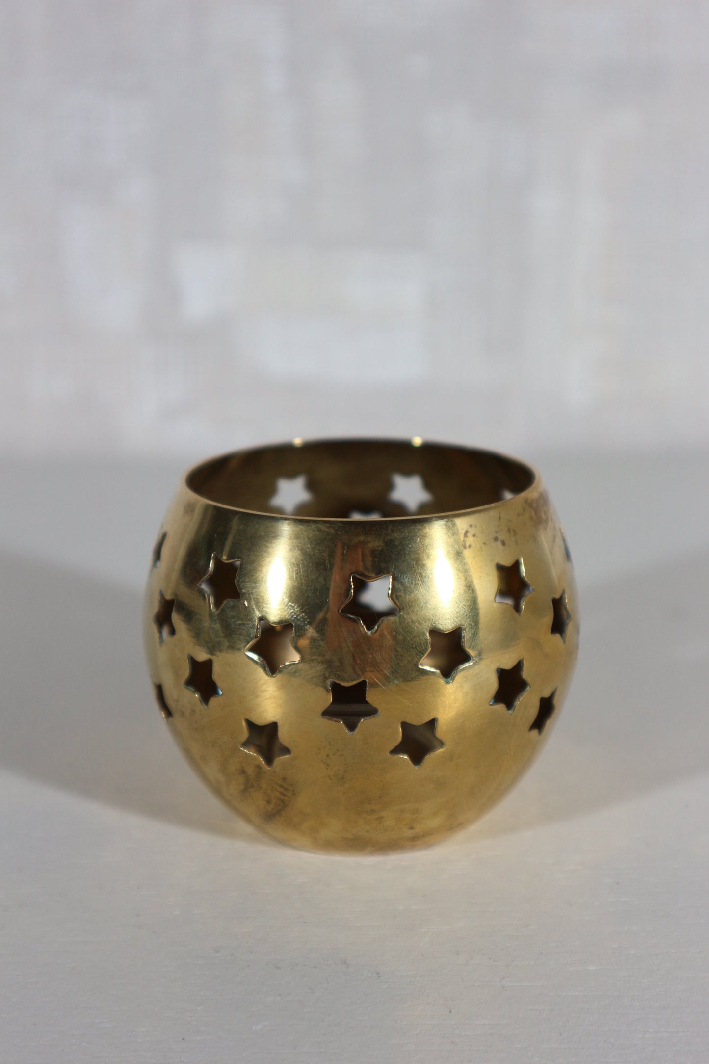 Waxinelichthouder messing