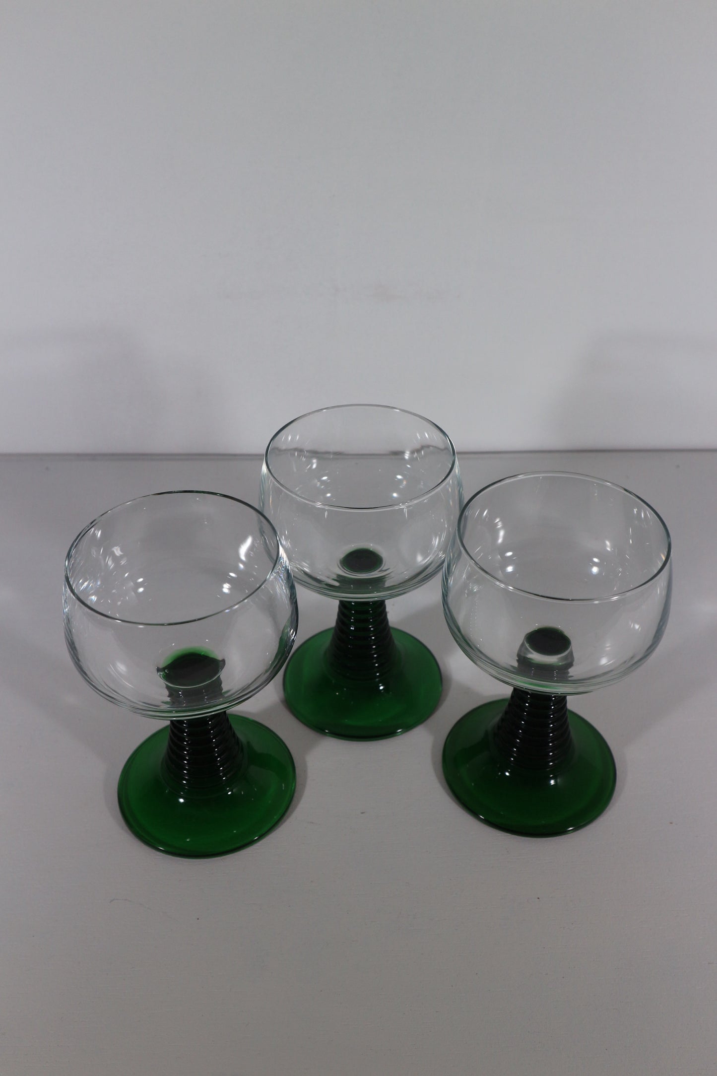 Wijnglazen roemer groen