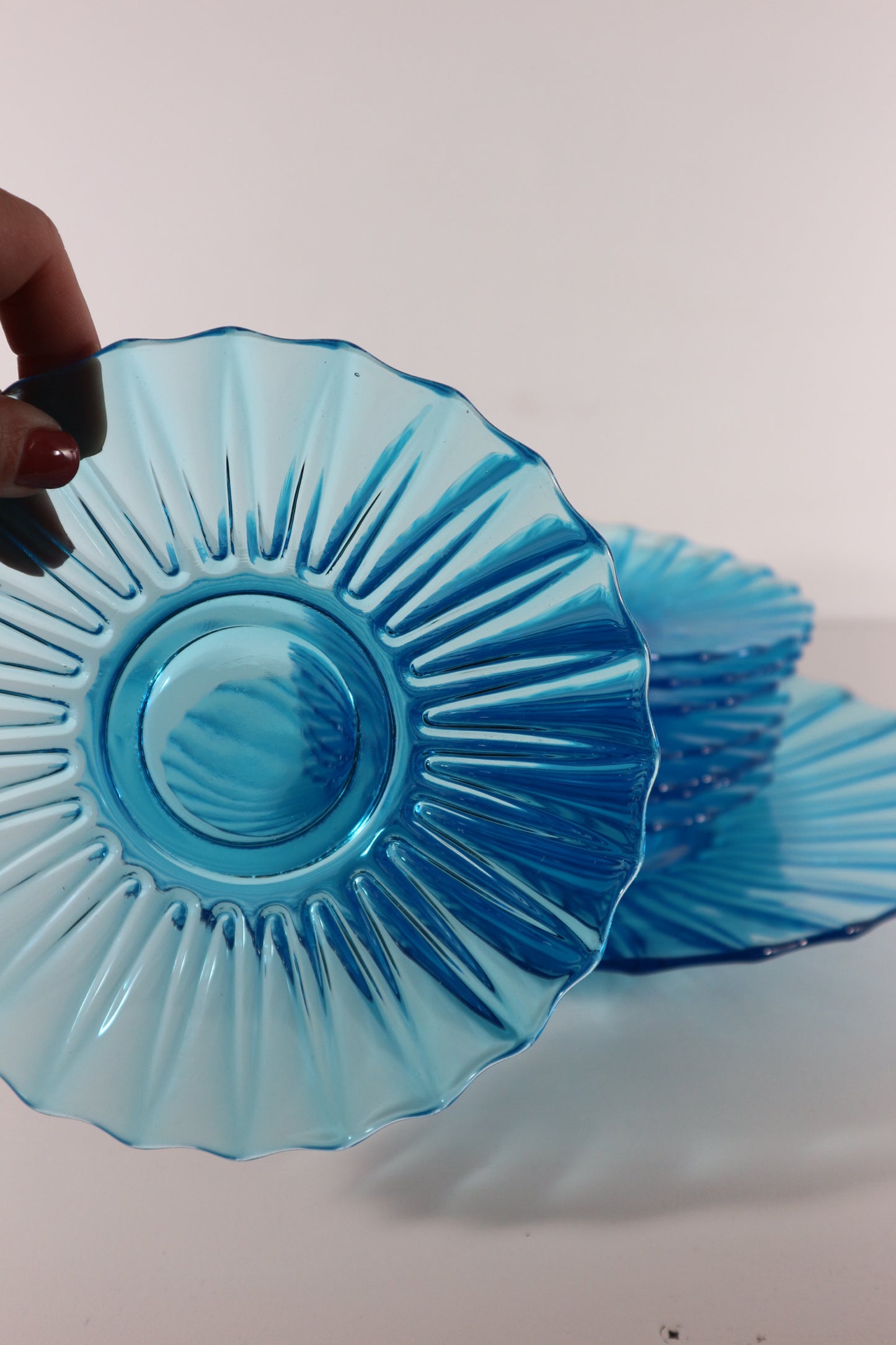 Gebakschotel set blauw