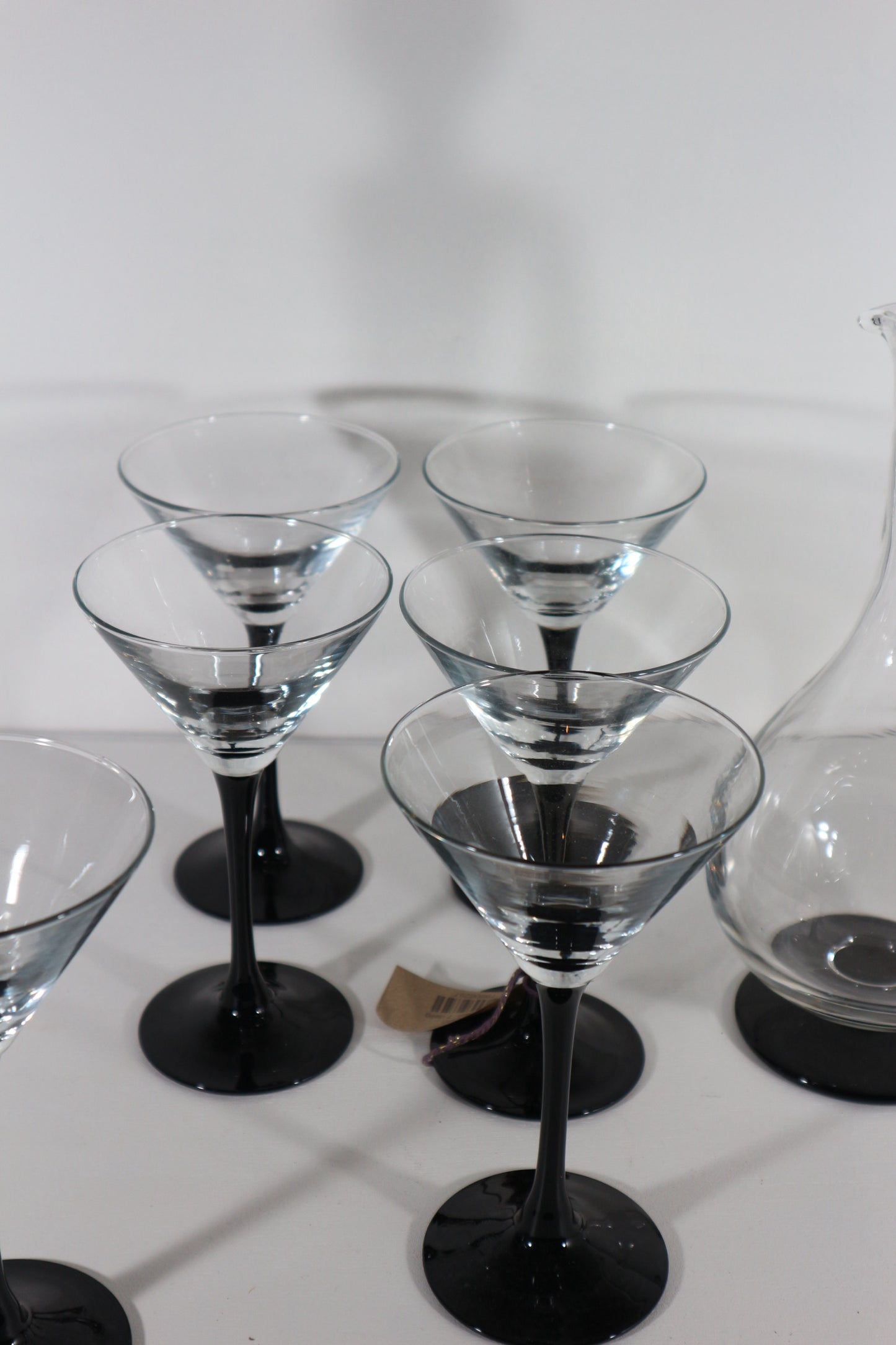 Cocktail glazen zwarte voet