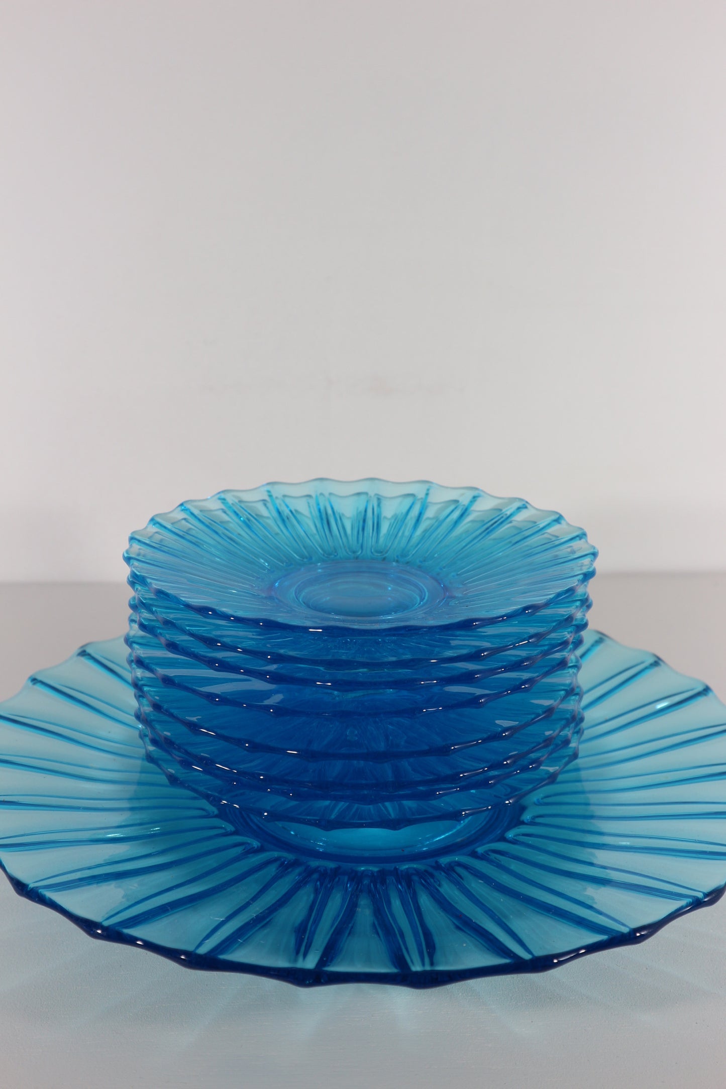 Gebakschotel set blauw