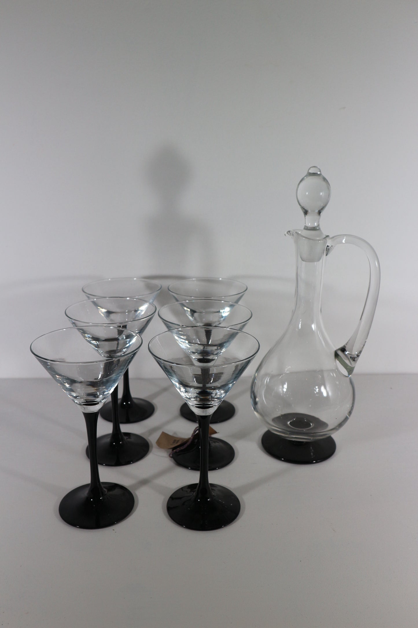 Cocktail glazen zwarte voet