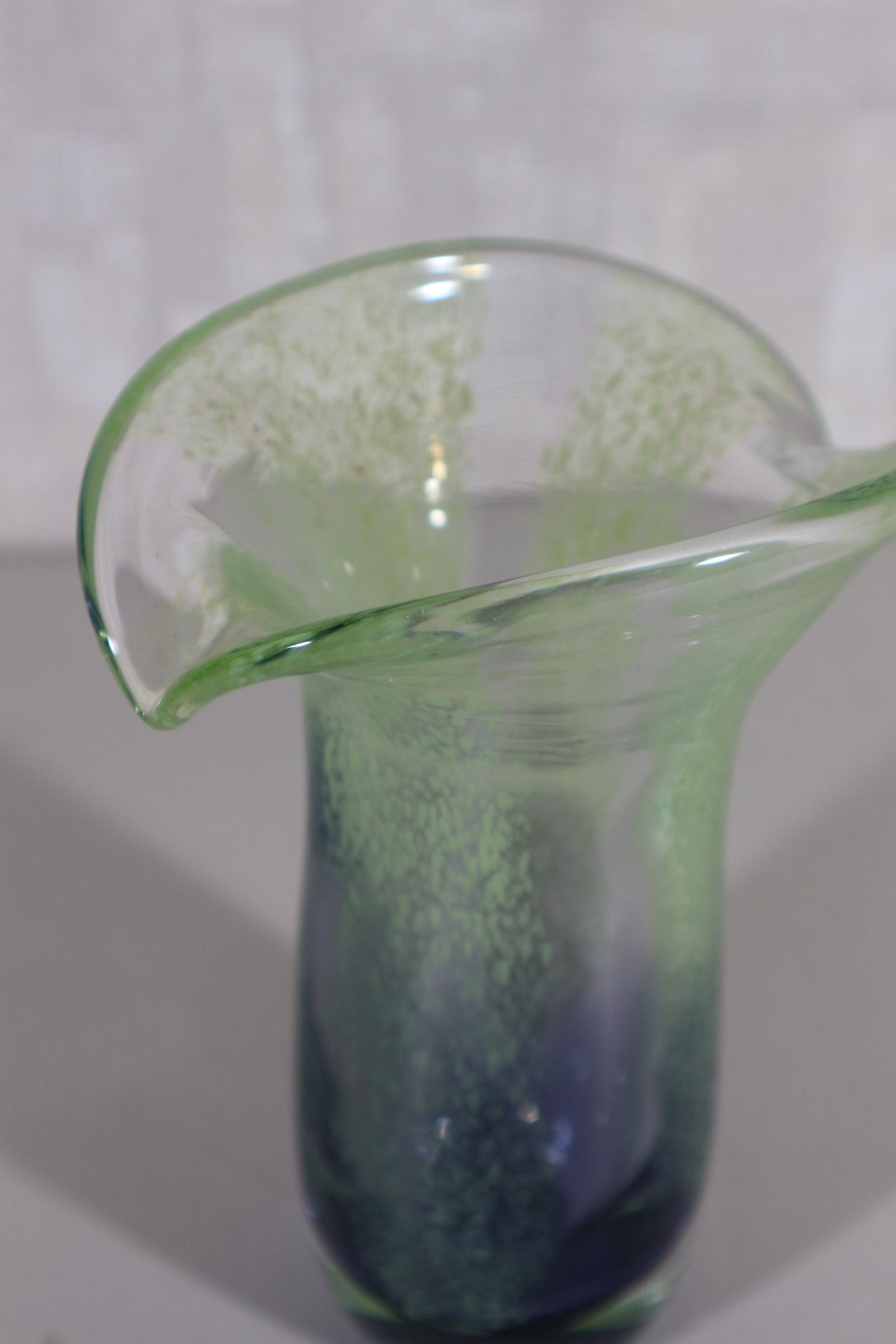 Vaas glas groen/blauw
