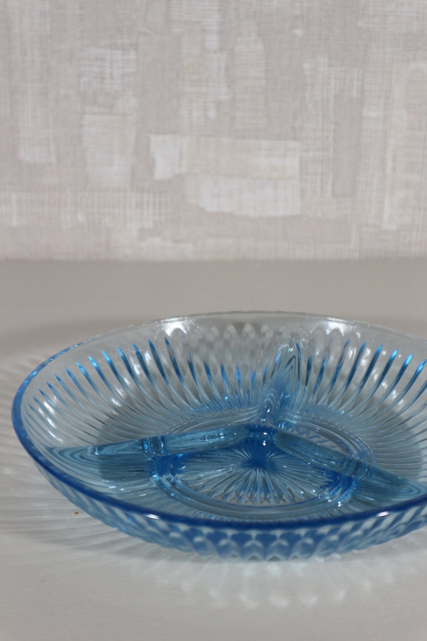 Drievaksschaal blauw