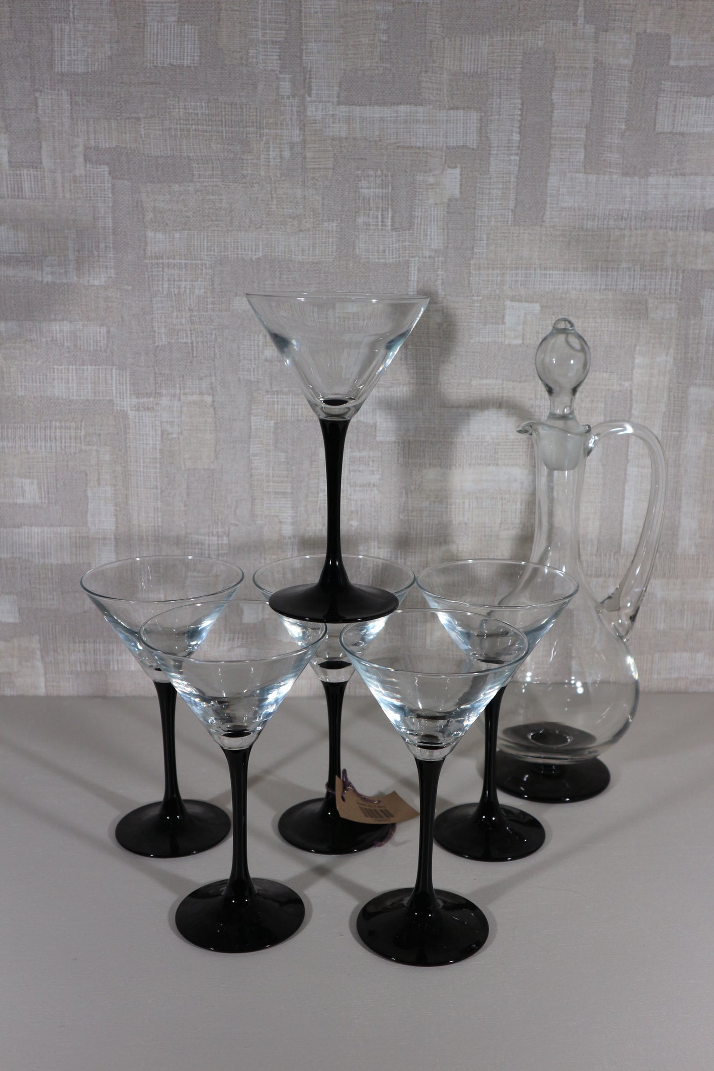 Cocktail glazen zwarte voet