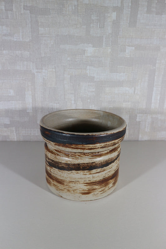 Bloempot bruin tinten