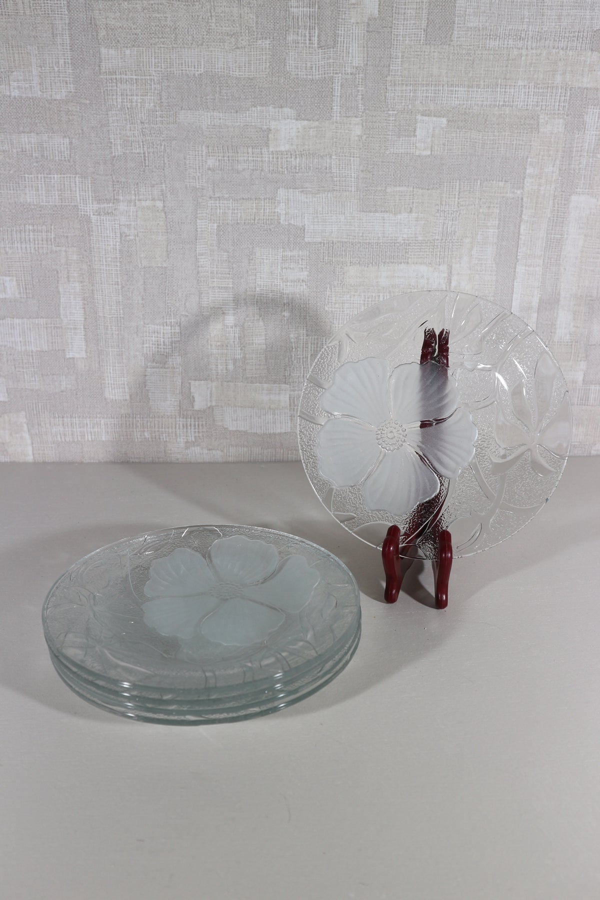 Gebakschotels glas hibiscus