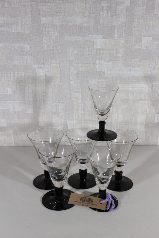 Borrel glaasjes zwart