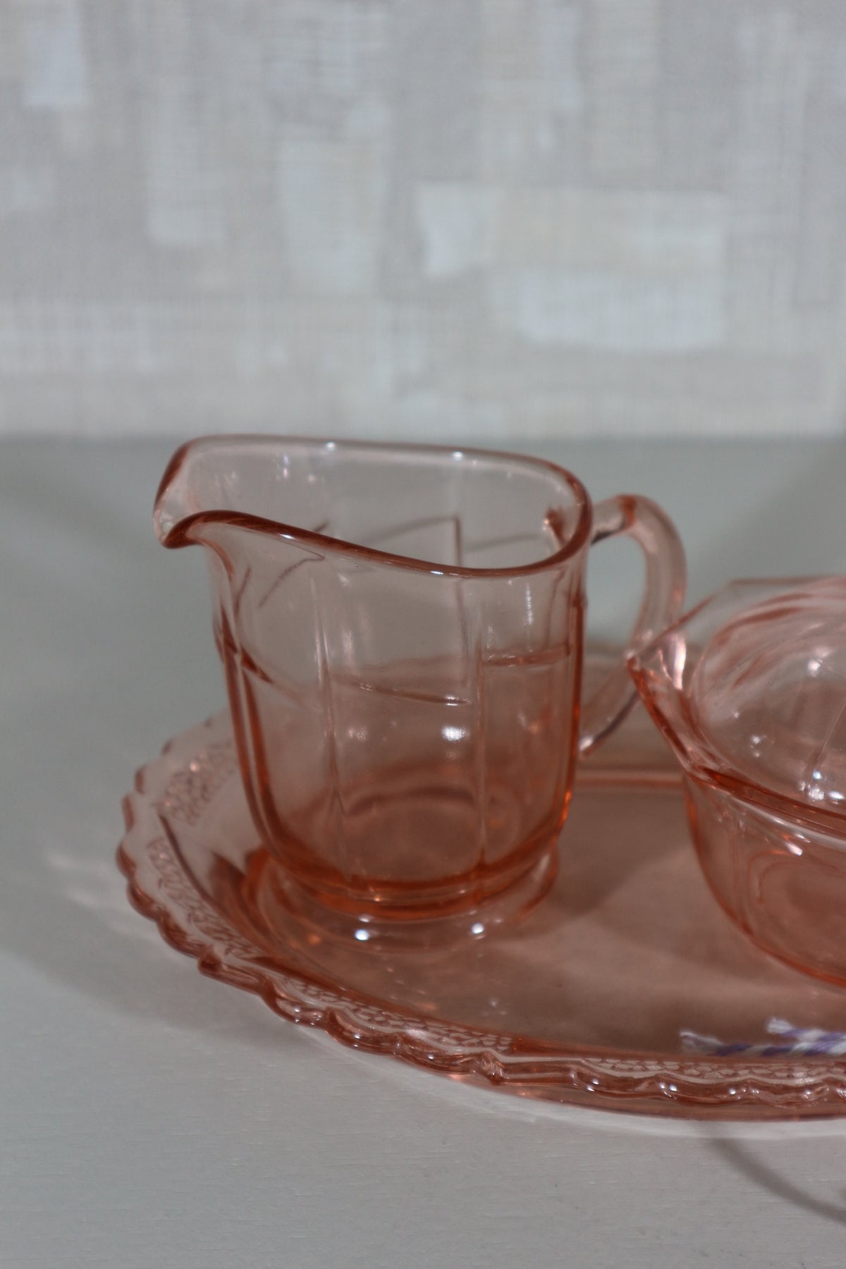 Melk en suiker set roze