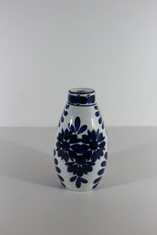 Vaasje blauw/wit