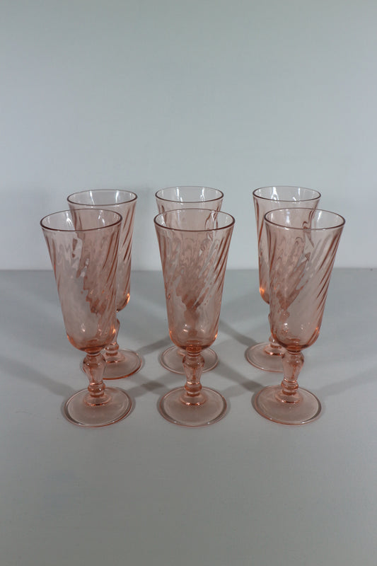 Champagne glazen Rosaline