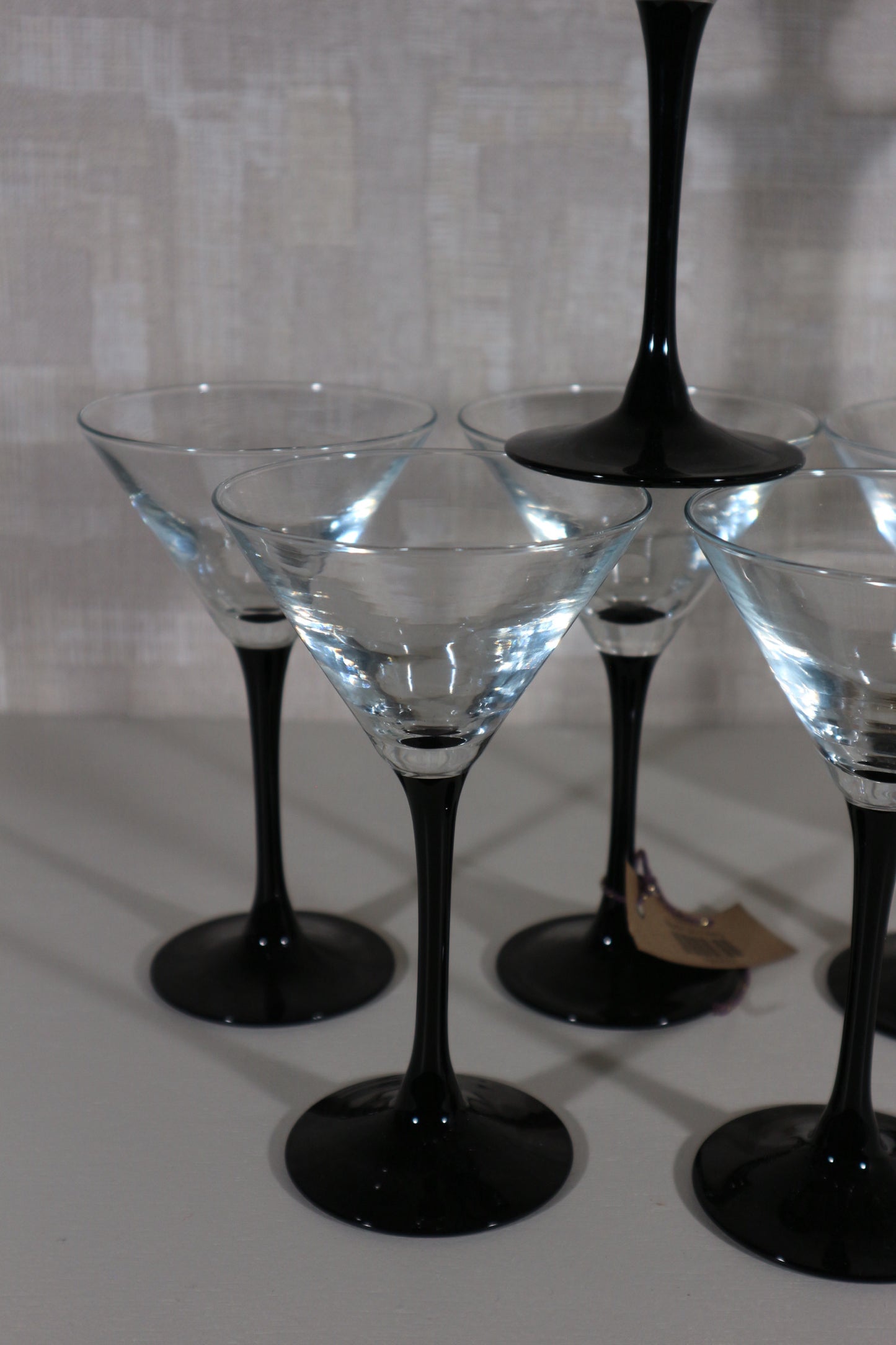 Cocktail glazen zwarte voet