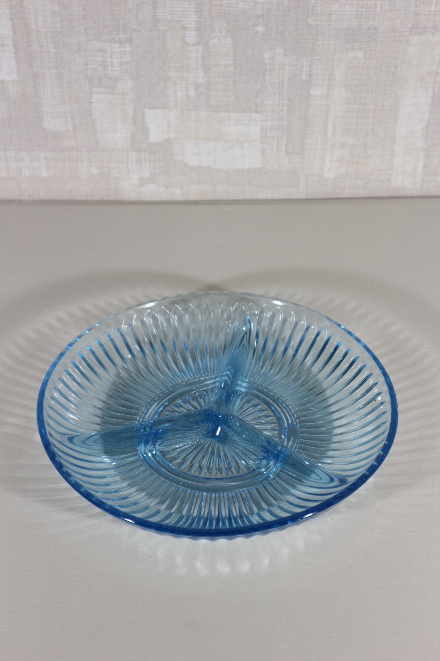 Drievaksschaal blauw