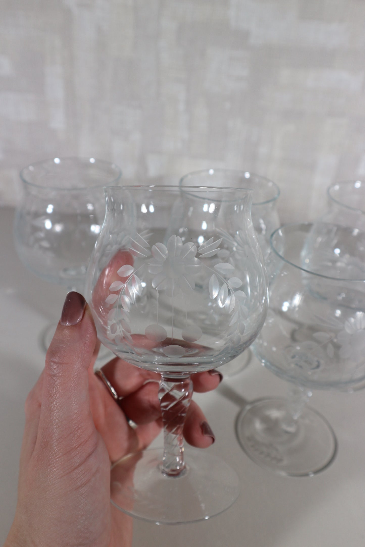 Cognac glazen gegraveerd