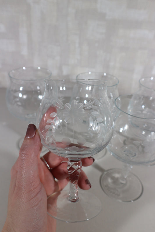 Cognac glazen gegraveerd