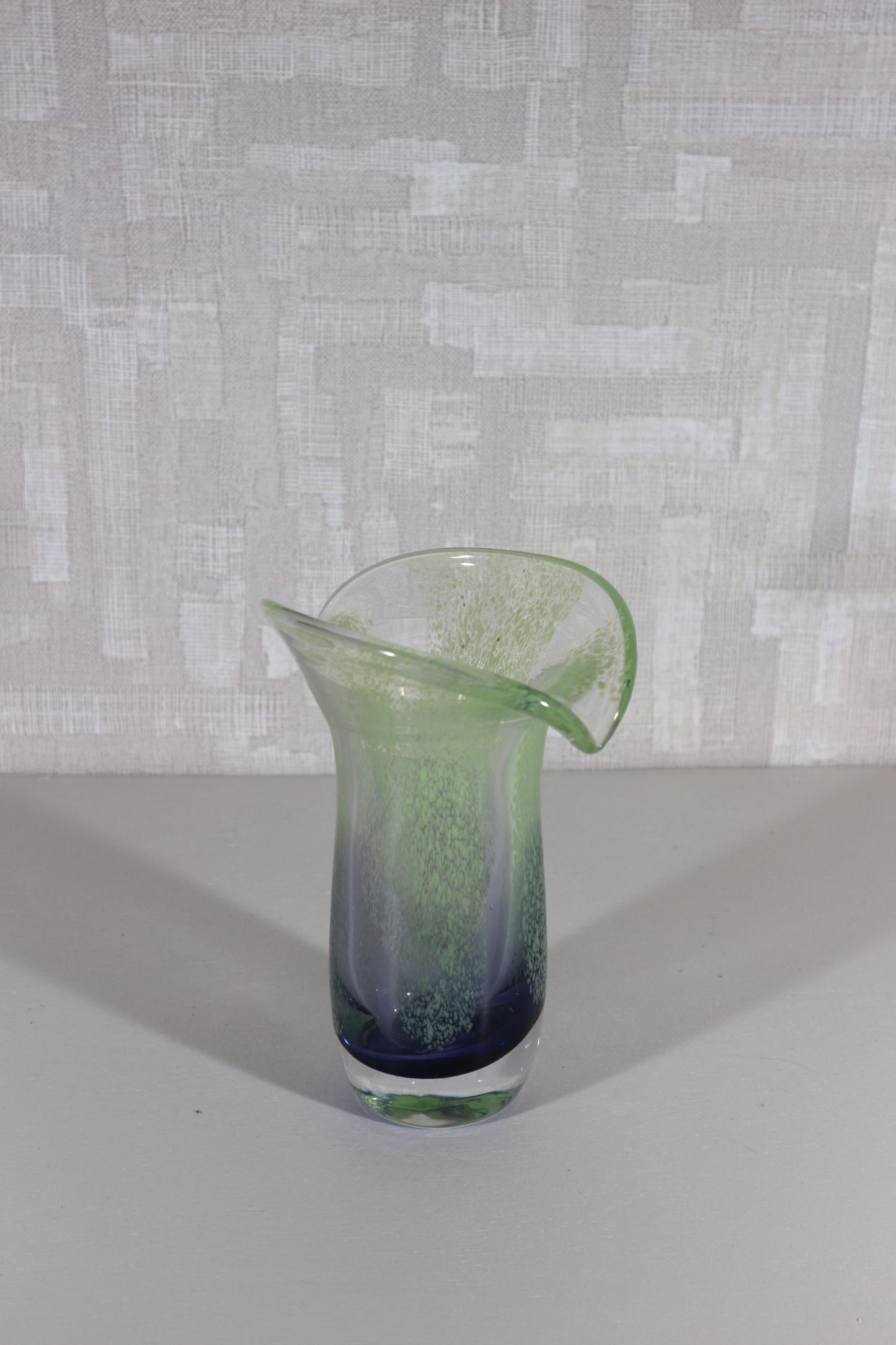 Vaas glas groen/blauw