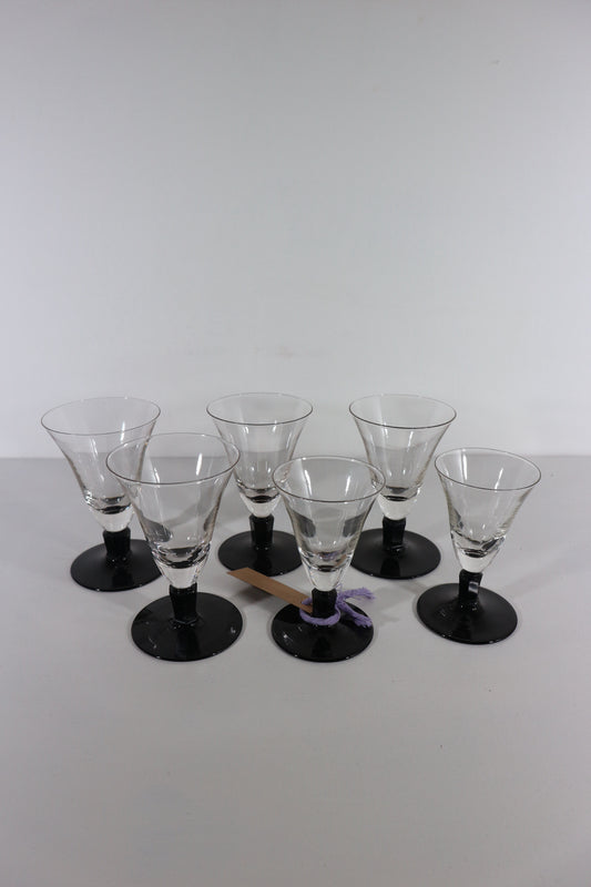 Borrel glaasjes zwart