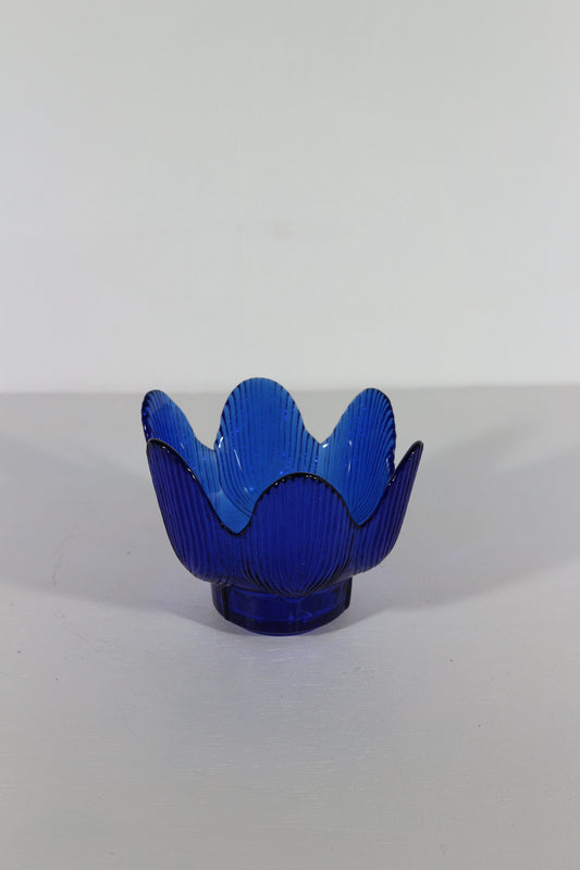 Waxinelichthouder blauw