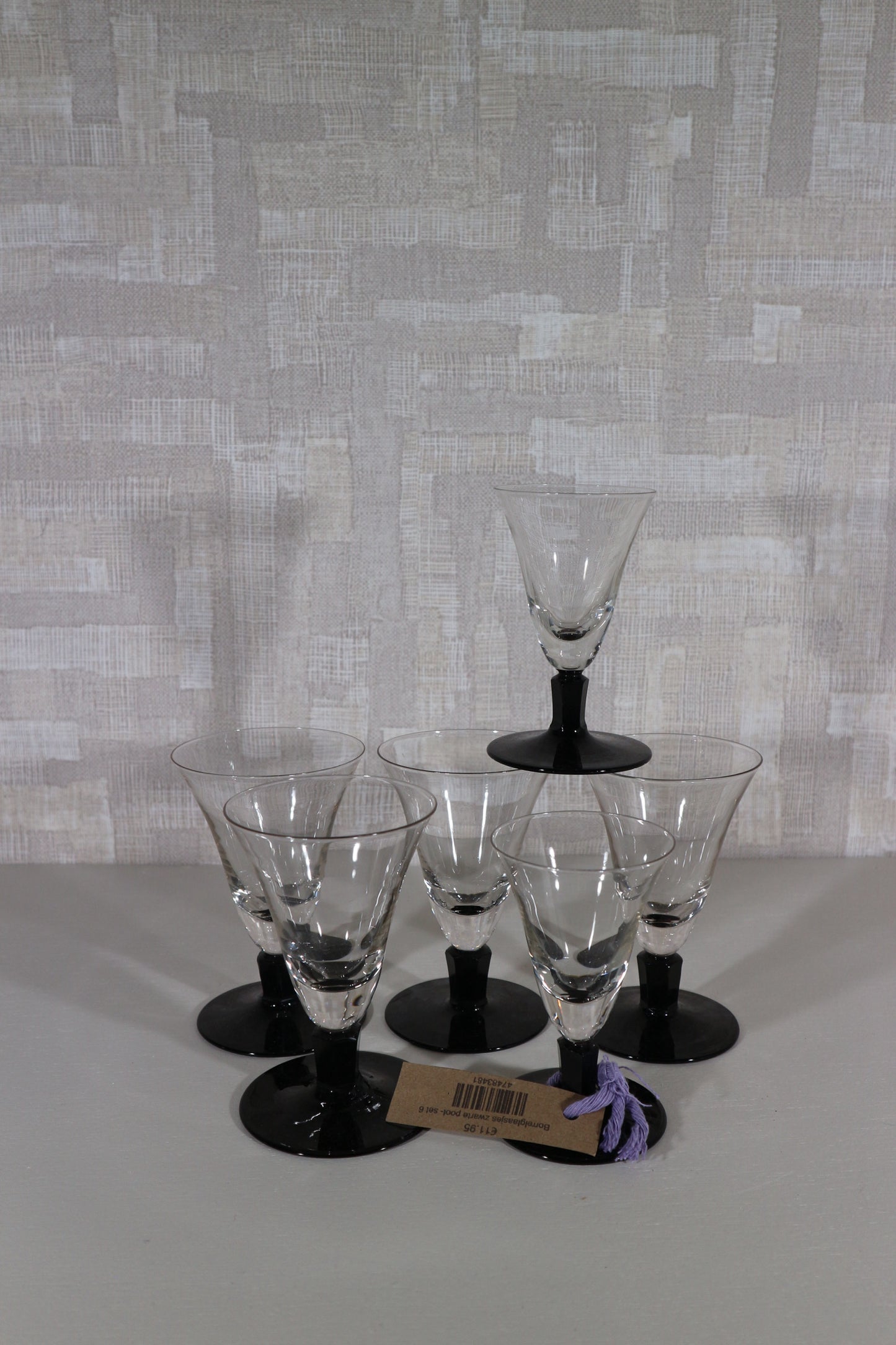 Borrel glaasjes zwart